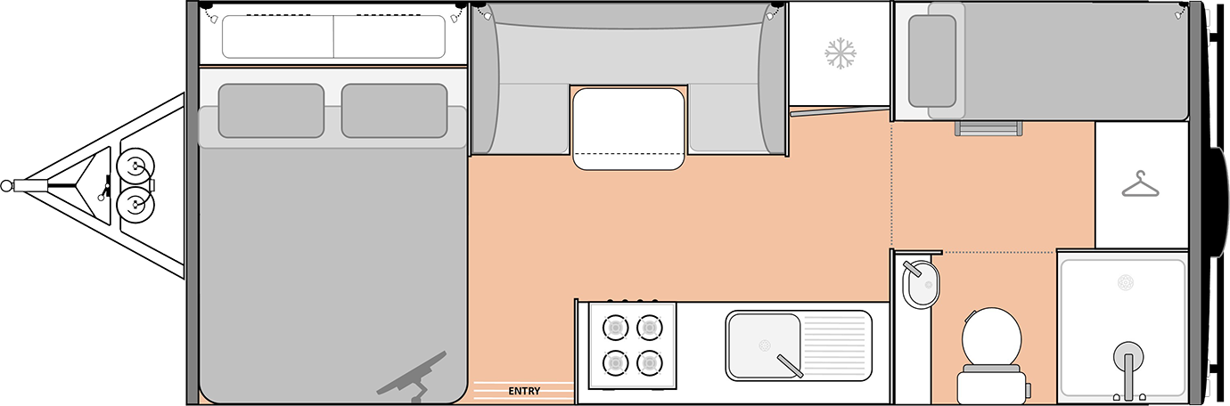 Road Owl 19 Ft Adventurer Floorplan