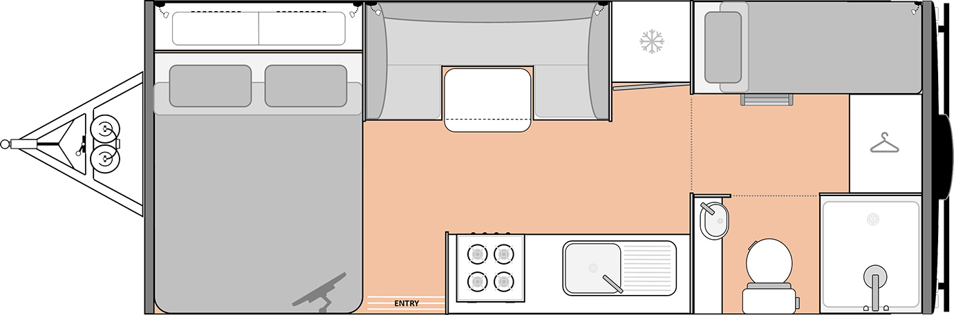 New Age Caravans / Road Owl 19 Ft Bunk Ensuite (RO19BE-COM-MY24)