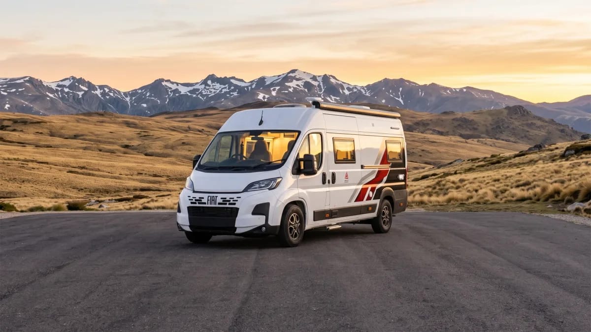 New Age Campervan in the high country
