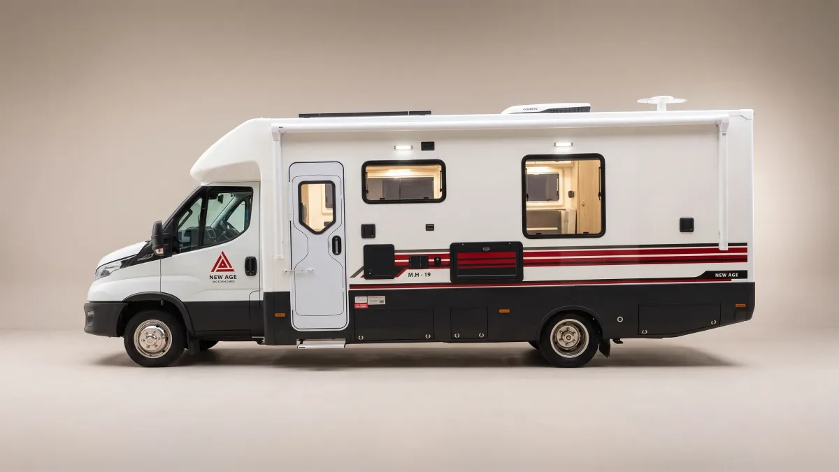 New Age NAM8 motorhome, studio side profile