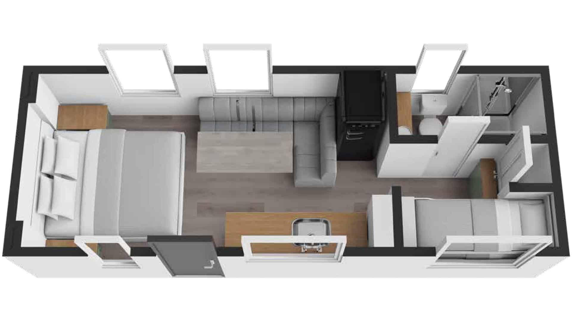 RO-EXP21 Caravan Floorplan